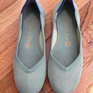 Rothy's Sage Green Knit Flats
